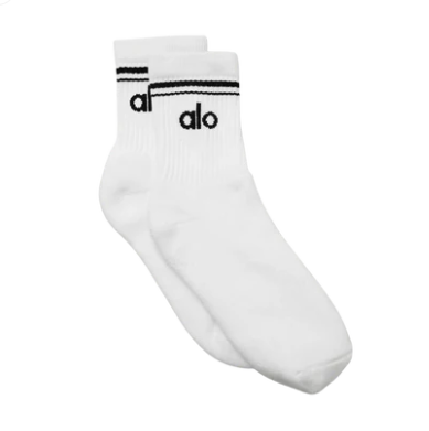 Alo Yoga Unisex Throwback Socks – Calcetas Deportivas Unisex Acolchadas